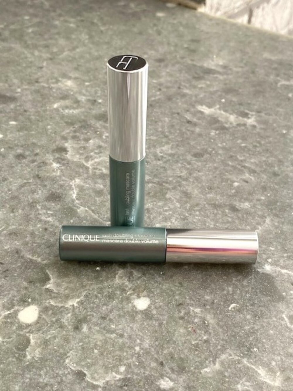 Clinique Lash Doubling Mascara-Black Travel Size .14 OZ NEW Set of Two